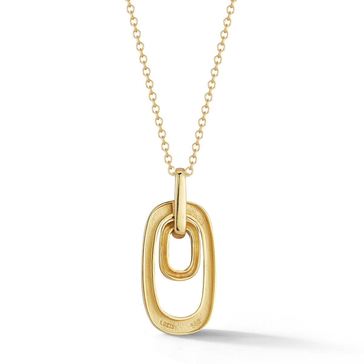 14K-Y GALLERY PEND., 0.08CT