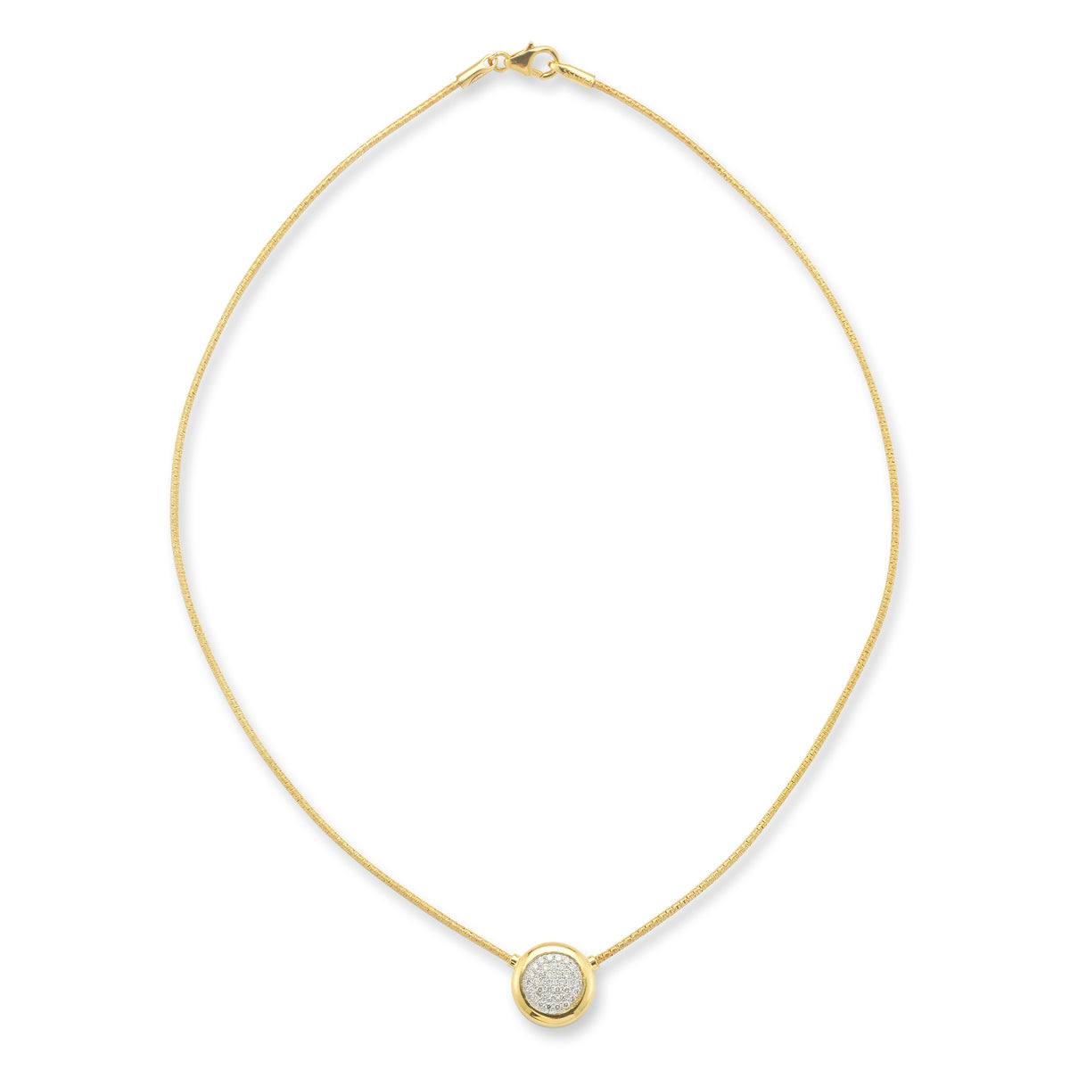 14K-Y COCOON NECKLACE, 0.40CT
