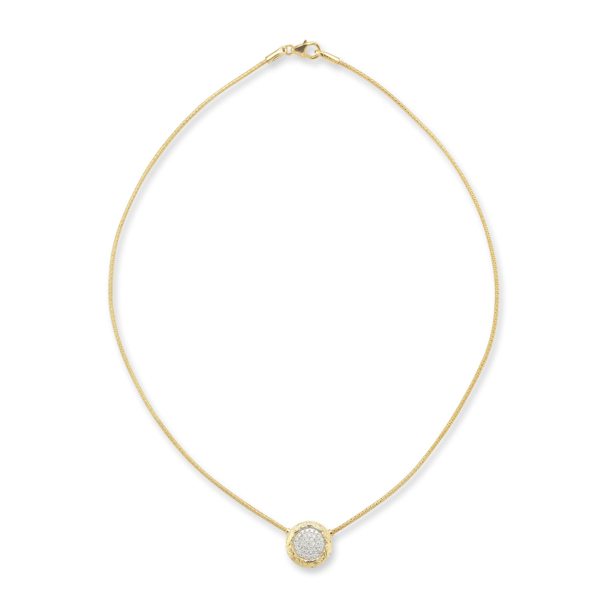 14K-Y COCOON NECKLACE, 0.40CT
