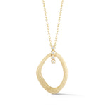 14K Gold 0.09 ct. tw. Open Free-Form Pendant