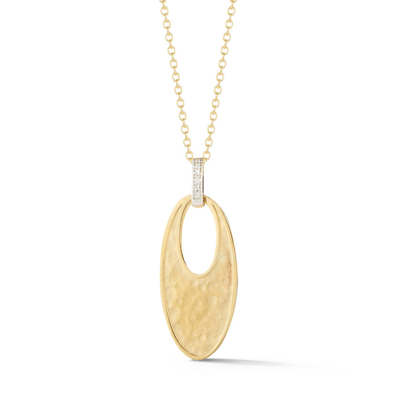 14K-Y OVAL PEND., 0.04CT