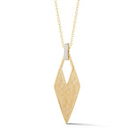 14K Gold 0.04 ct. tw. Diamond-Shaped Pendant