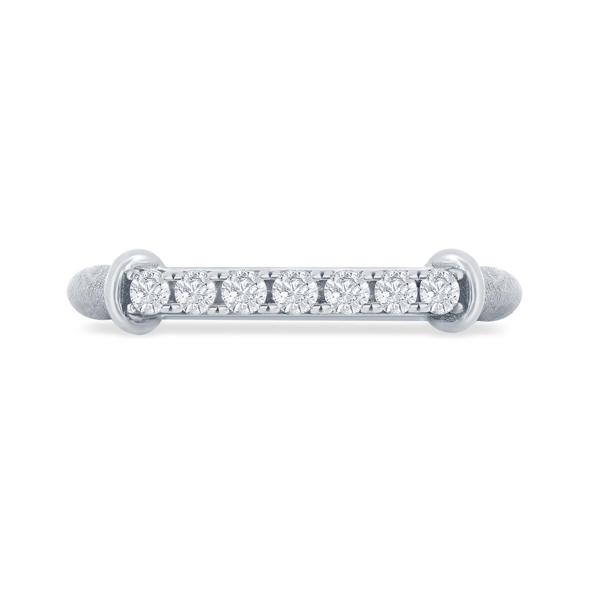 14K-Y DIA. BAR RING, 0.27CT